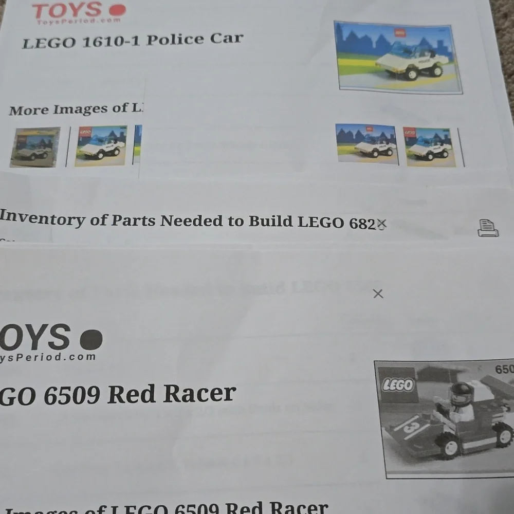 LEGO Vintage RANDOM Automobile Vehicle PIECES* to Multiple Sets